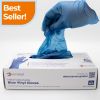 Blue Metal Detectable Disposable Vinyl Gloves (Box of 100)
