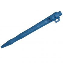 Detectable HD Retractable Pens - Standard Ink (Pack of 50) - Black Ink, Blue Housing, Lanyard