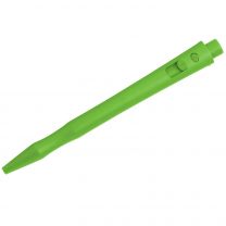 Detectable HD Retractable Pens - Standard Ink (Pack of 50) - Black Ink, Green Housing, no Clip