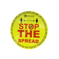 Metal Detectable Health & Safety Floor Stickers: Stop The Spread