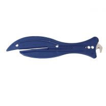 Detectable Safety Knives SK108 with Hook Blade (Pack of 5) - Blue