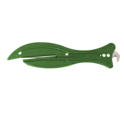 Detectable Safety Knives SK108 with Hook Blade (Pack of 5) - Green