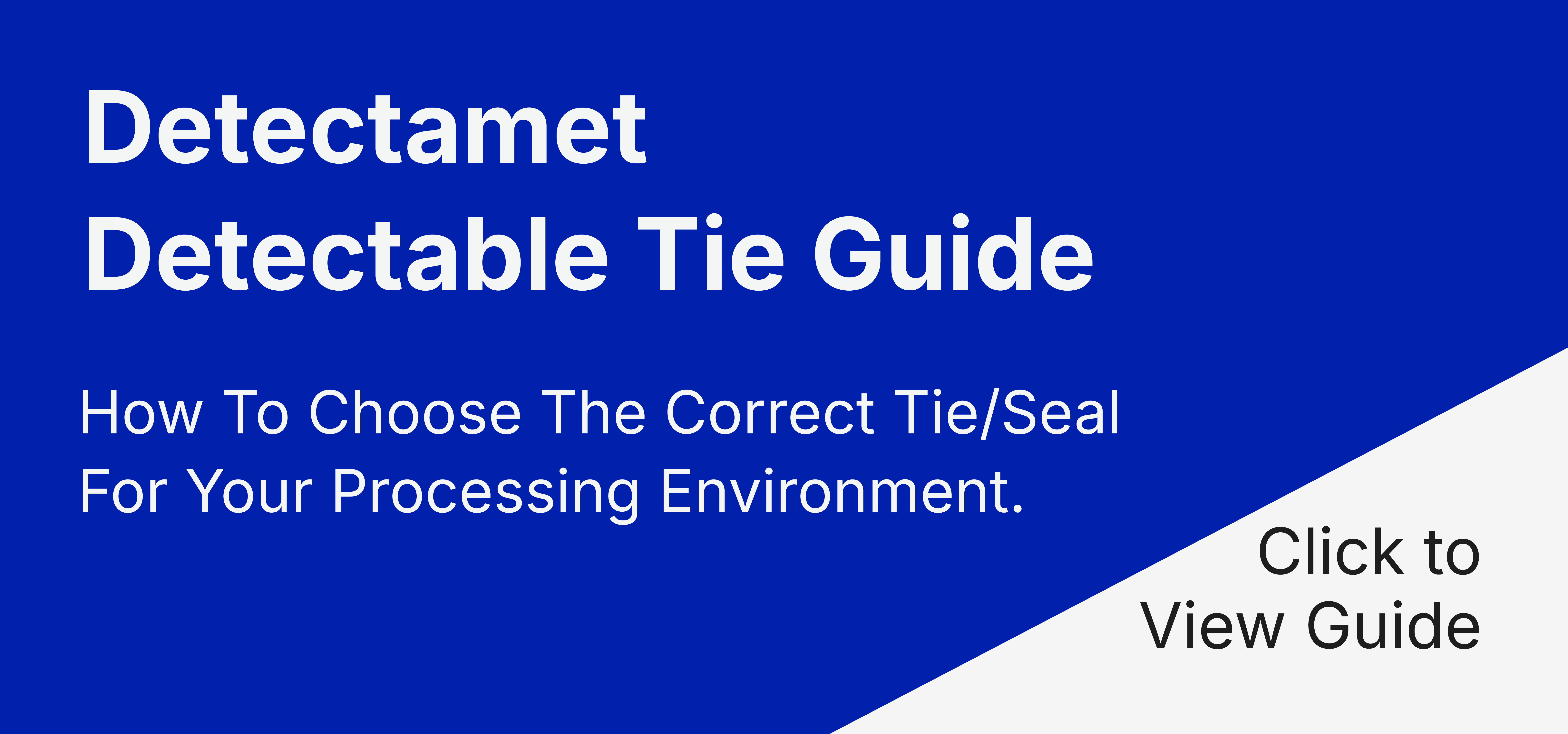 Detectamet Detectable Ties, Tags & Labels Guide